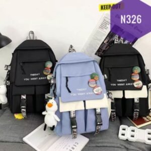 Korean Style Trendy Couple Backpack Large Capacity School Bag Code-N326