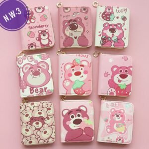 Sanrio Melody Cartoon Printed Coin Purse Cartoon Cartoon Cartoon Children Female Students Short Zipper Bank Card Package Disney