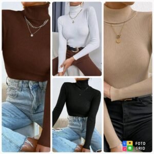 Turtle Neck High Neck Top