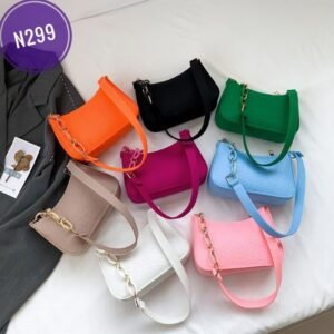 Simple Shoulder Bag Trendy Women's Bag New Styles Popular Fashion Women's Fresh And Versatile Small Bag Code-N299