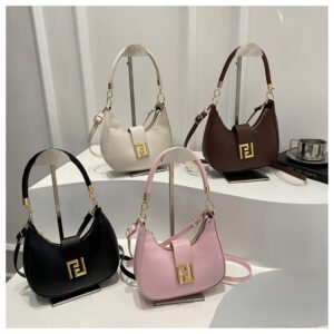 Fashionable textured underarm bag spring new simple handbag urban commuting women's shoulder messenger bag N415