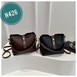 Fashionable and versatile, single shoulder/crossbody bag, soft leather, high-end feel, wide shoulder strap, underarm bag N426
