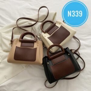 spring Korean Style Fashion Stitching Retro Texture One-Shoulder Small Square Bag Casual Stylish Hand-Held Crossbody Bag Code-N339