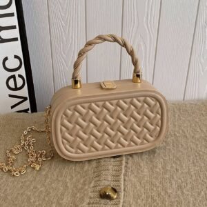 Alternative view of Western-Style Embossed Chain Box Bag Code-N276