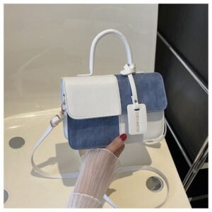 Alternative view of Splicing Trendy Textured Crossbody Women's Bag Code- N296