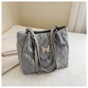 Alternative view of Large Capacity Aesthetic Leisure Butterfly Handbag Tote Bag Code-N317