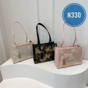 Silk Texture Embroidery Tassel Texture Tote Bag Code-N330