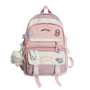 Alternative view of Cute Korean Version Fashionable High School Bag Code- N327