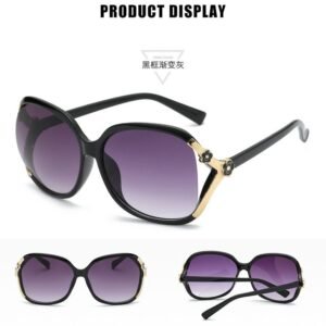 Alternative view of Camellia Semi Rimless Round Sunglasses