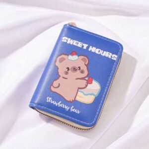 Alternative view of Sanrio Pochacco Cute Coin Purse Small Cartoon Student Short Zipper Wallet Card Package Kawaii Cartoon Fashion Wallet N.W-7