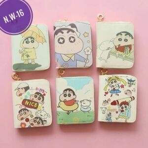 Anime Creative Cartoon Crayon Shin-Chan Card Bag Large Capacity Multi Slot Storage Bag Student Card Holder Mini Coin Purse Gift N.W-16