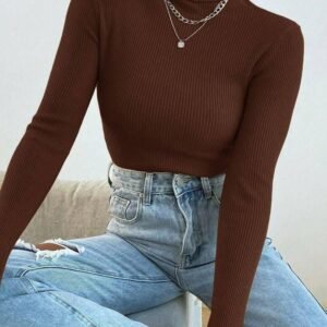 Alternative view of Turtle Neck High Neck Top