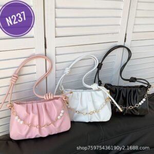 Gentle Fashion Simple Temperament Shoulder Bag Female New Ladies Bag Korean Version Women's Bag Code-N237