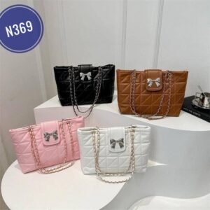 High-grade soft diamond chain bag large capacity tote bag style trendy versatile shoulder bag large bag Code-N369