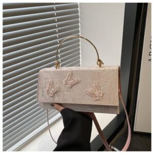 Alternative view of High-grade butterfly bag women's bag. fashion small square bag niche casual versatile shoulder Bag Code-N405