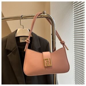 Alternative view of rench niche simple baguette bag cross-border style trendy temperament messenger Bag Code-N402