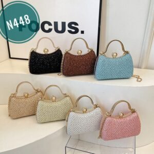 New Chain Bag, Cross-border Evening Cheongsam Handbag, Shoulder Bag, Crossbody Bag, High-end Chanel Style N448
