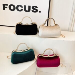 Aristocratic Velvet Handheld Bag N454