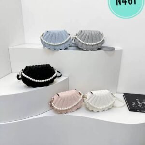 Seashell Crossbody with Pearl Handle N461